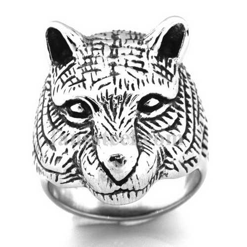 FSR20W41 wolf animal ring - Click Image to Close